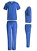 Uniform Style 1136 scrub set in black - detail view