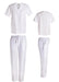 Uniform Style 1136 scrub set in white