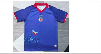 Haiti soccer jersey in blue