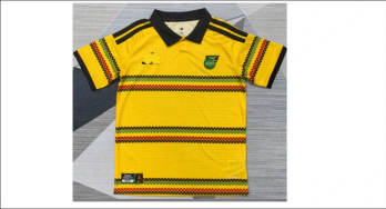 Jamaica soccer jersey in yellow