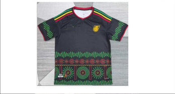 Jamaica soccer jersey in black and green