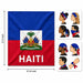 Haiti flag bandana in blue and red