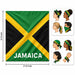 Jamaica flag bandana in green, gold and black