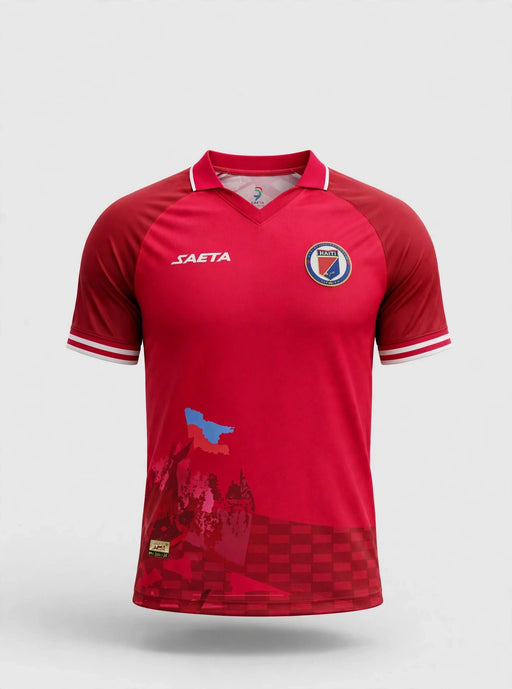 Haiti jersey in red - studio front view