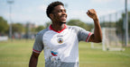 Haiti white and gray jersey worn on a soccer field