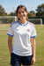 White blue and red trim jersey worn outdoors