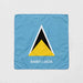 Saint Lucia flag bandana flat lay detail