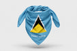 Saint Lucia flag bandana - studio styled view