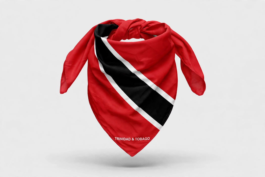 Trinidad and Tobago flag bandana - studio styled view