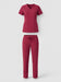 Beverly Hills Uniforms Style 1143 scrub set in berry - studio front view