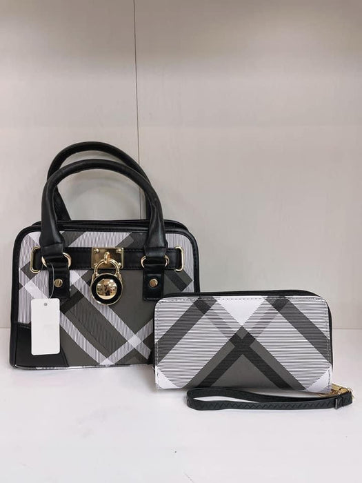 Checkered Hand Purse