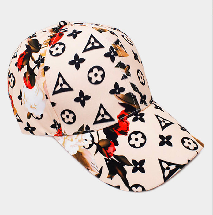 FLOWER LUXURY PATTERNED BASEBALL CAP