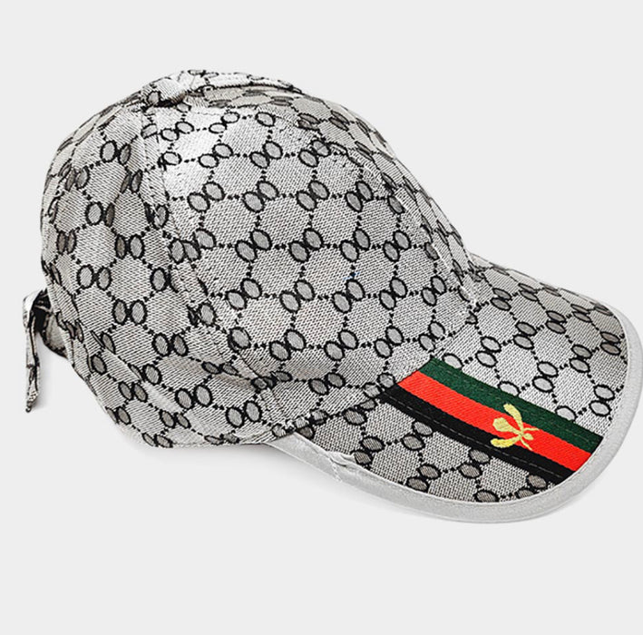 HONEY BEE ACCENTED LUXURY PATTERNED BASEBALL CAP