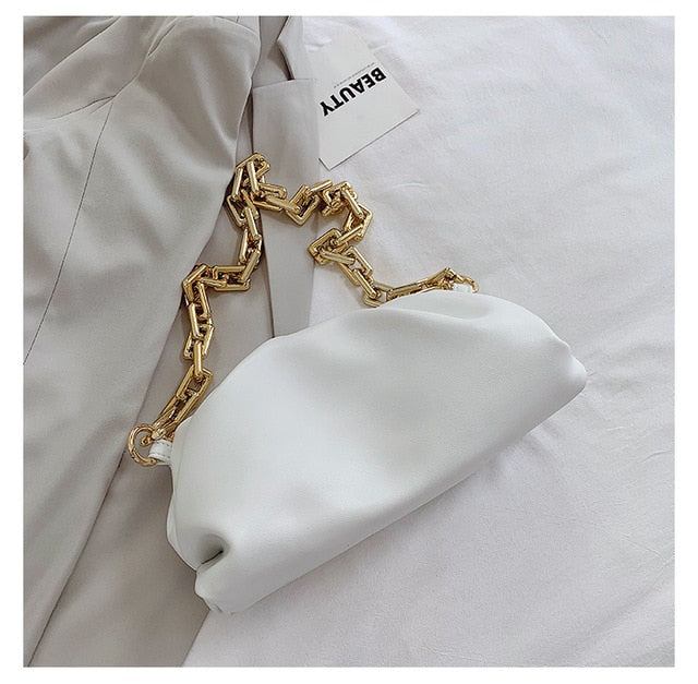 Thick Gold Chains Dumpling Bag