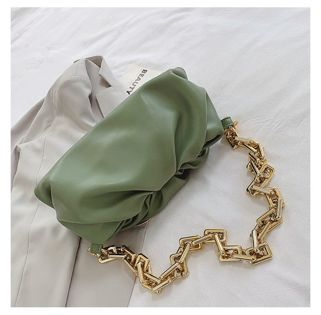 Thick Gold Chains Dumpling Bag