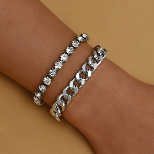 Cute Crystal Snake Bracelet