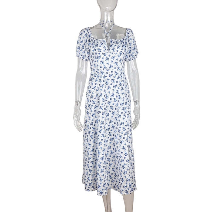 Summer Sexy Floral Print Dress