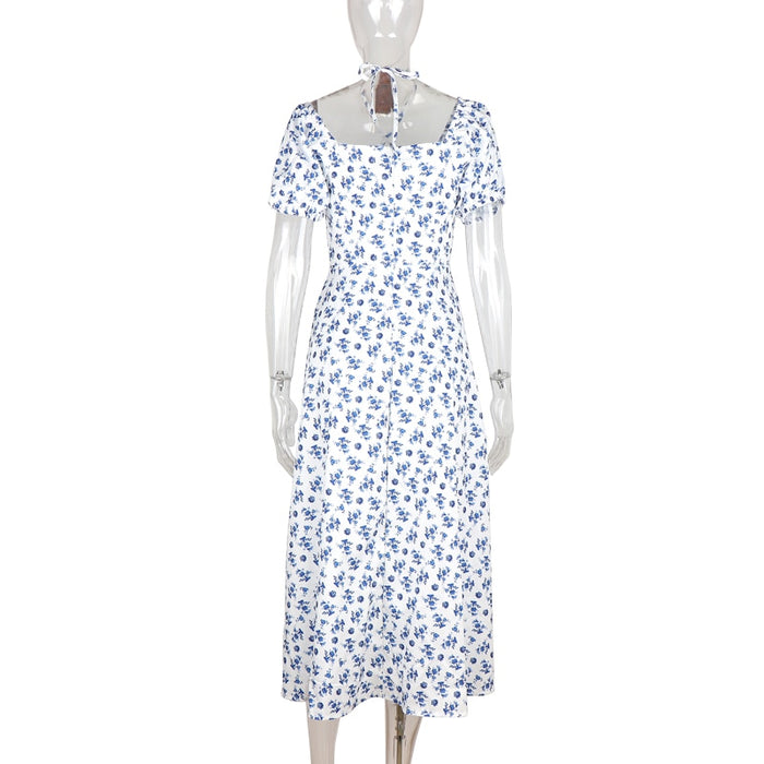 Summer Sexy Floral Print Dress