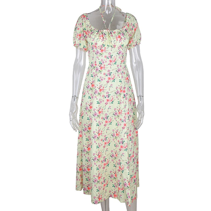Summer Sexy Floral Print Dress