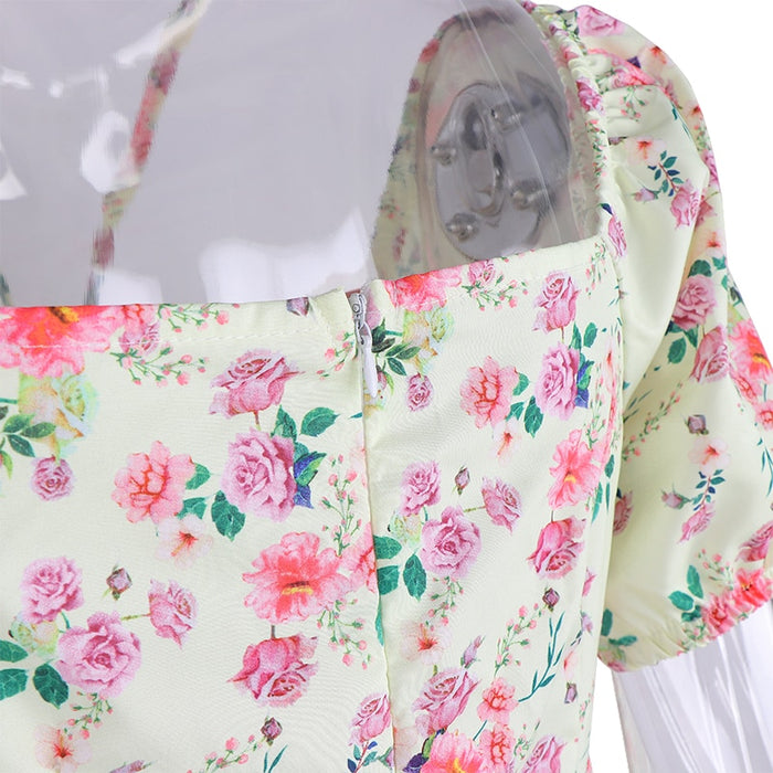 Summer Sexy Floral Print Dress